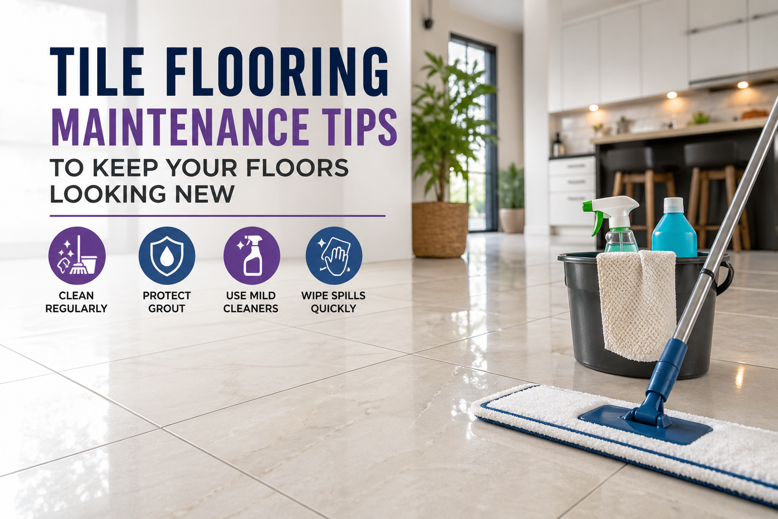 Tile Flooring Maintenance Tips to Keep Your Floors Looking New